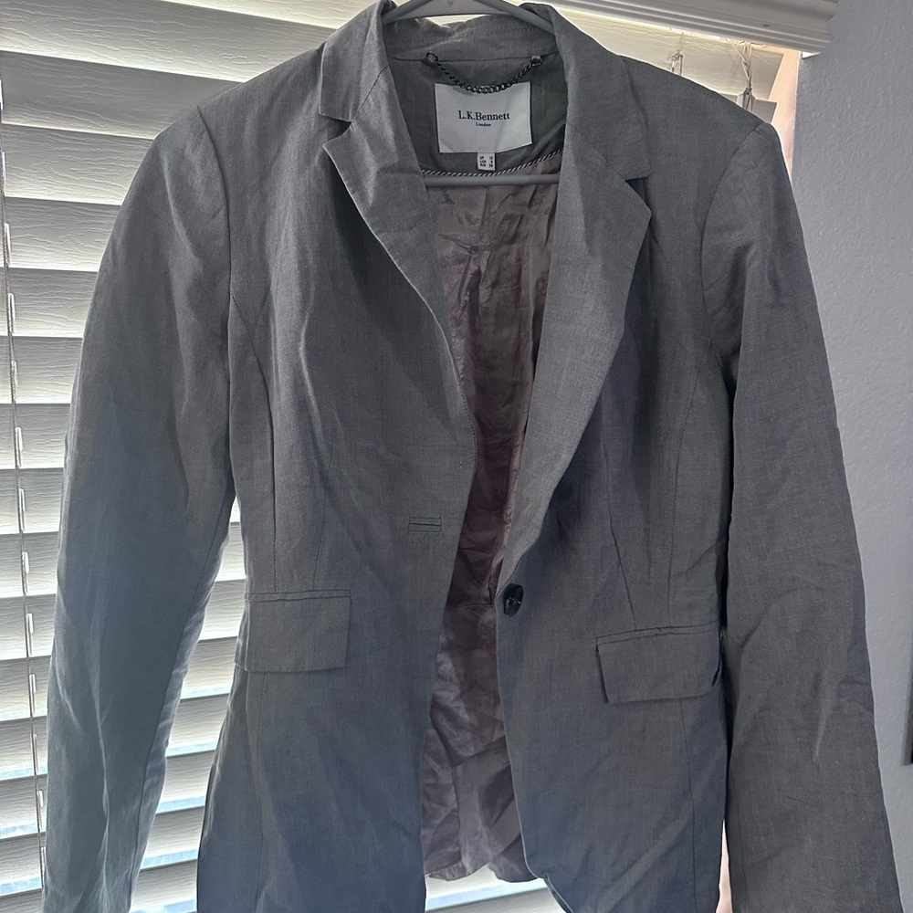 L.K. Bennett Gray Blazer